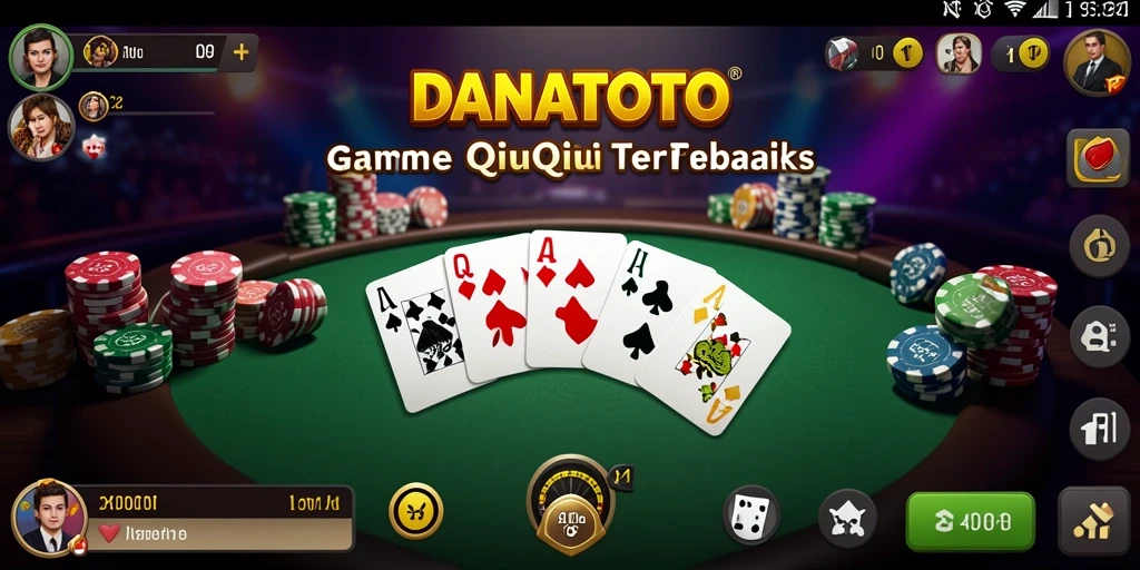 Tampilan gameplay seru dalam permainan QiuQiu.