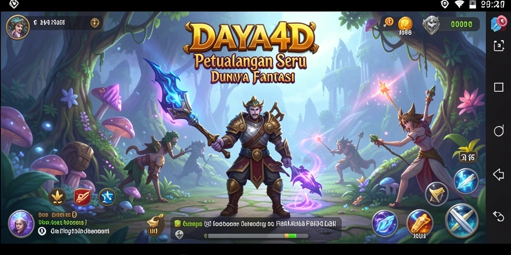 Screenshot DAYA4D menampilkan petualangan mendebarkan di dunia fantasi.