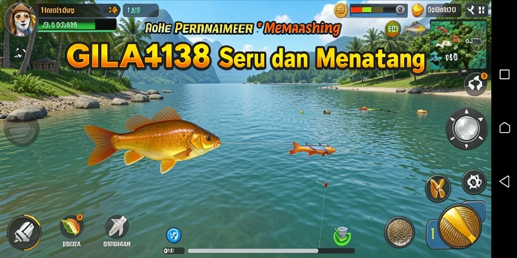 Tangkapan besar dalam permainan memancing GILA138 yang seru.