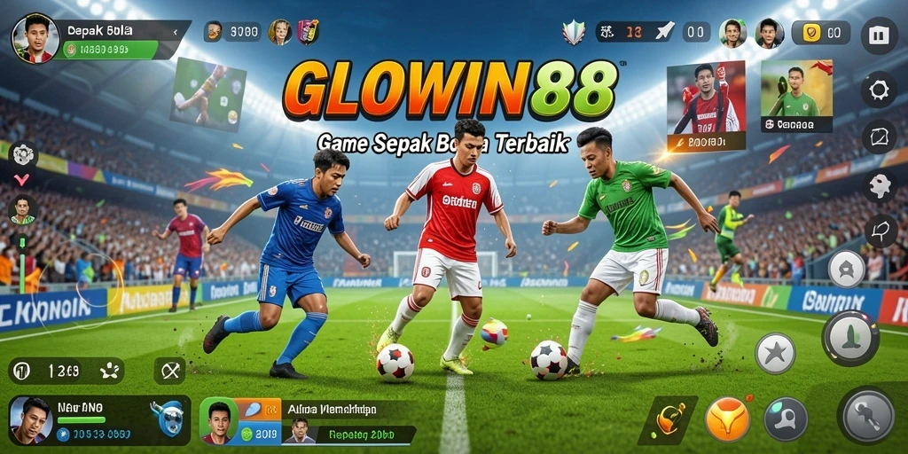 Tampilan gameplay menarik dari GLOWIN88 yang penuh aksi sepak bola.
