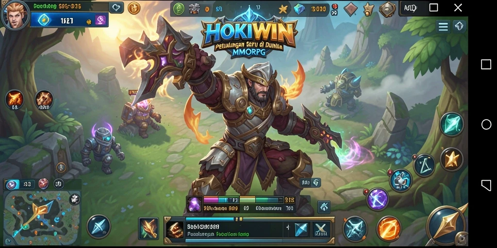 Gameplay HOKIWIN yang menampilkan grafis menawan dan aksi seru.