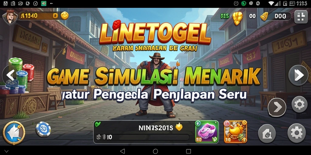 Tampilan gameplay seru dan interaktif dalam LINETOGEL.