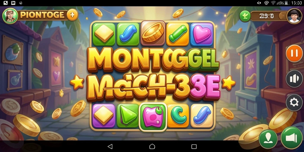 Tampilan gameplay menantang di PIONTOGEL dengan warna-warni cerah.