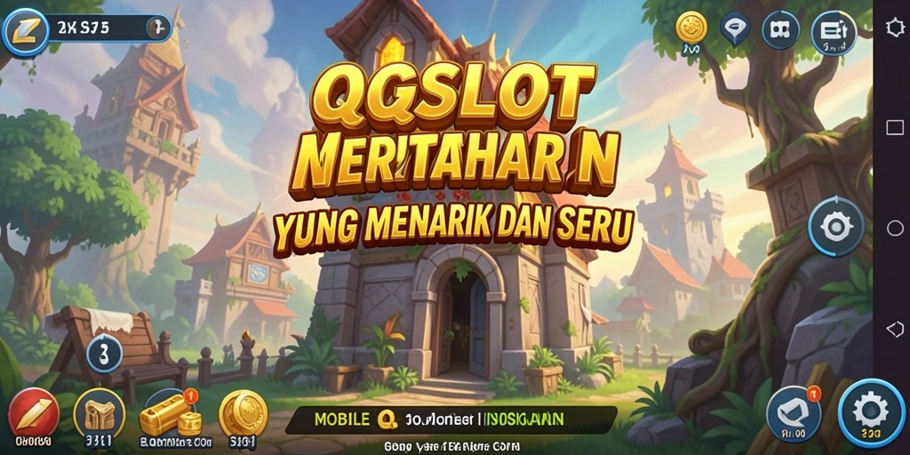 Tampilan menarik gameplay QQSLOT dengan menara pertahanan yang strategis.