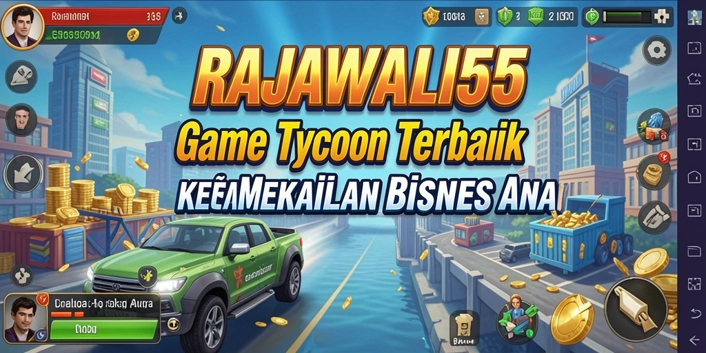 Tampilan gameplay RAJAWALI55 menampilkan strategi bisnis yang mendebarkan.