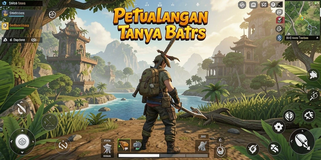 Tampilan gameplay SM605 yang menakjubkan dalam dunia terbuka.