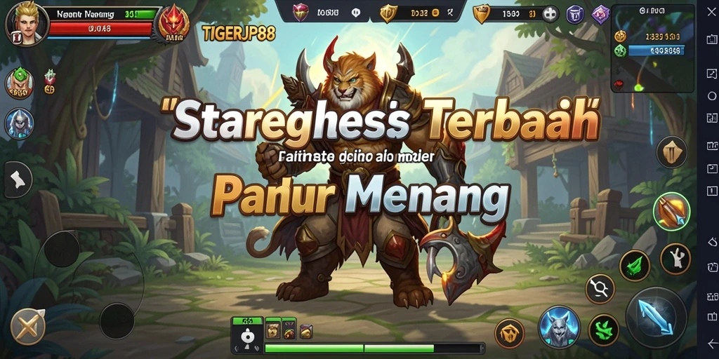 Screenshot utama TIGERJP88 menampilkan aksi strategi yang mendebarkan.