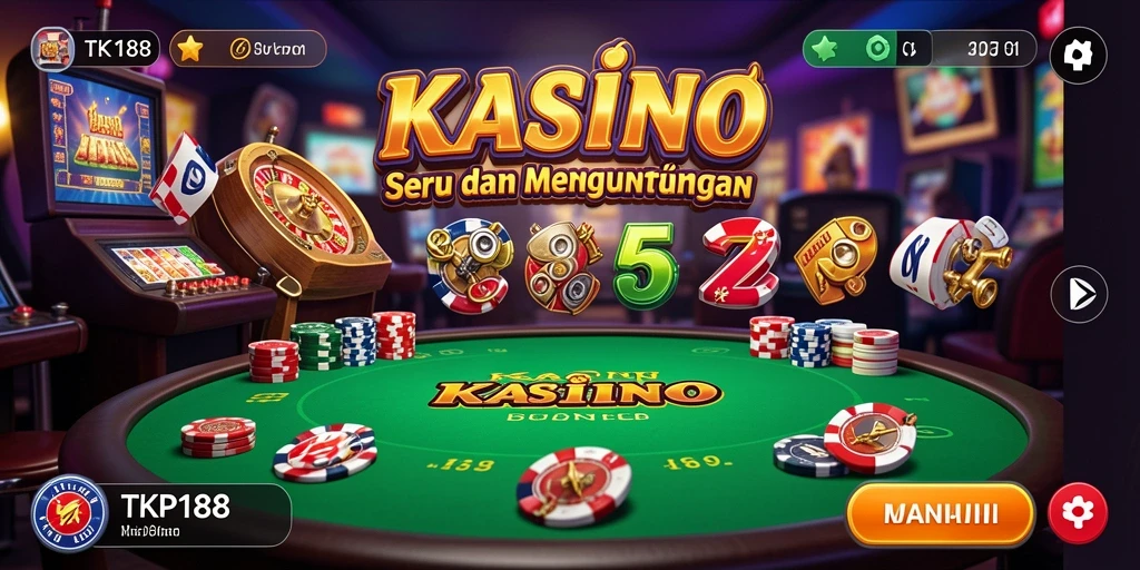 Screenshot TKP188 menampilkan gameplay menarik dengan grafis kasino yang menawan.